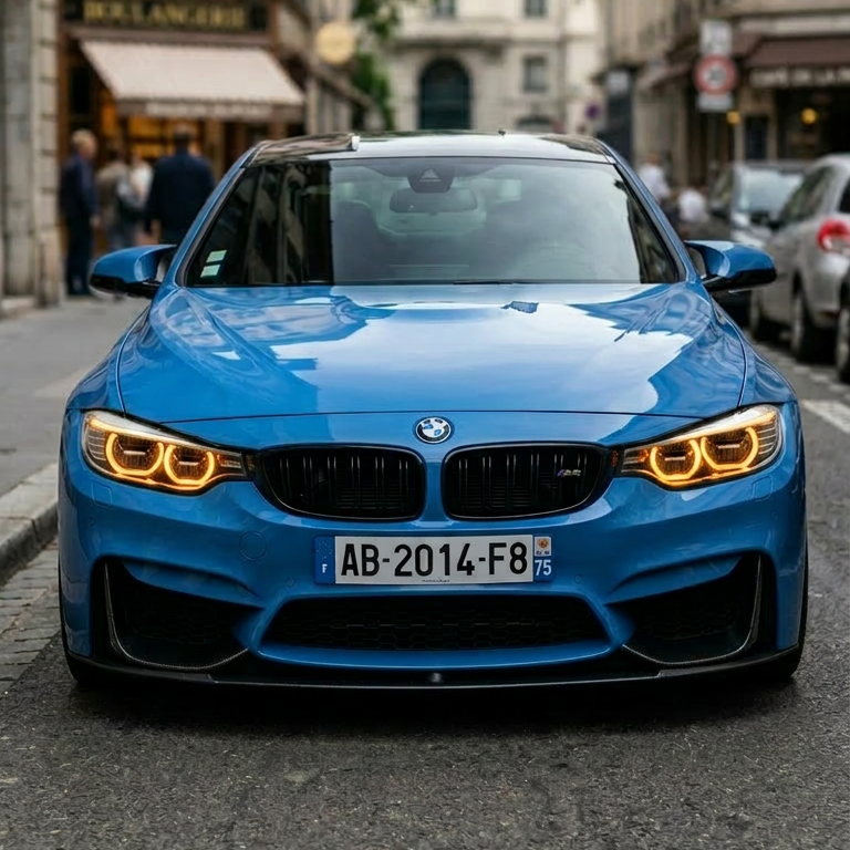 Angel Eyes pour BMW M3, M4 & Série 4, F80, F82, F83, F32, F33, F36 (2014-2018) – Phares LED Adaptatifs uniquement