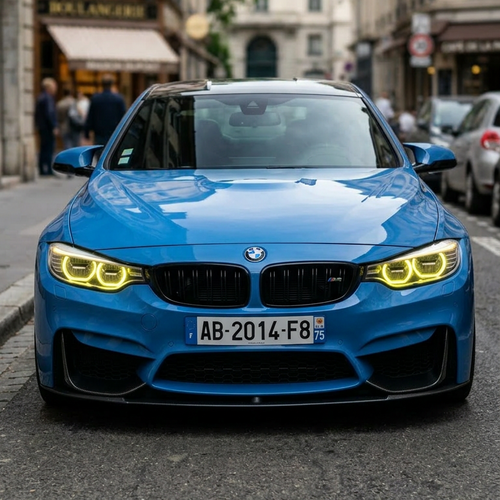 Angel Eyes pour BMW M3, M4 & Série 4, F80, F82, F83, F32, F33, F36 (2014-2018) – Phares LED Adaptatifs uniquement