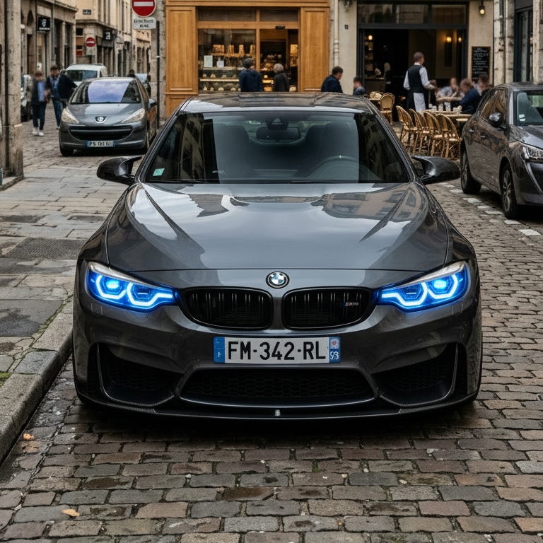 Angel Eyes RGB Personnalisables Pour BMW M3, M4, serie 3, serie 4, F80, F32, F33, F83, F82, F36 LCI (2018-2020)