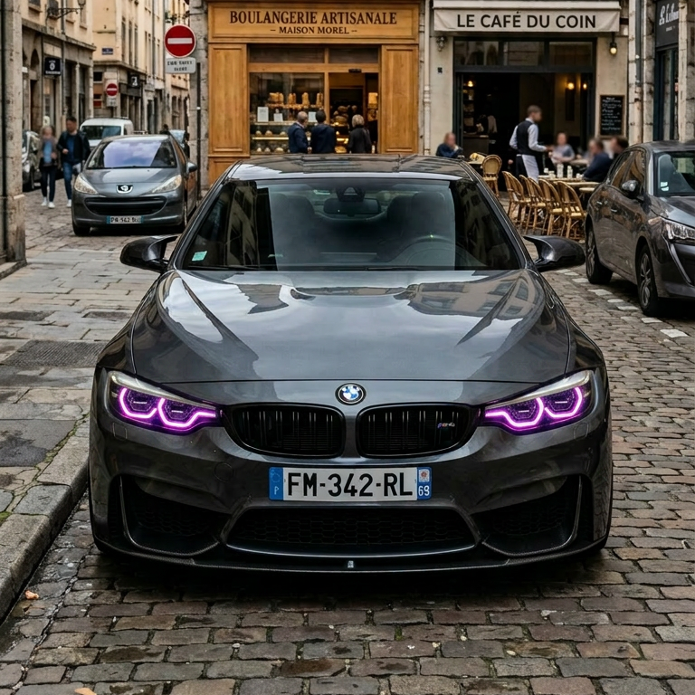 Angel Eyes RGB Personnalisables Pour BMW M3, M4, serie 3, serie 4, F80, F32, F33, F83, F82, F36 LCI (2018-2020)