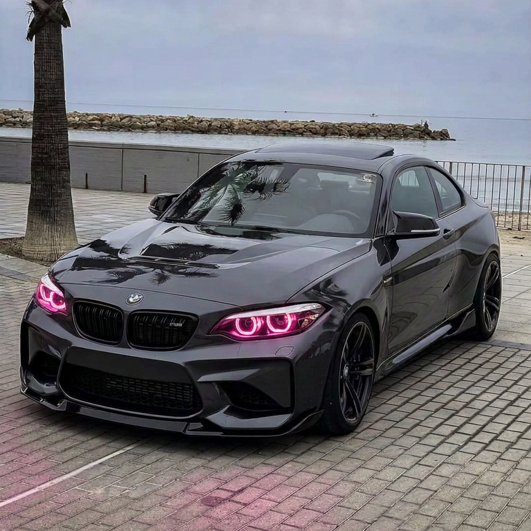 Angel Eyes pour BMW M2, Série 2 F87, F22, F23 (2014-2018) – Phares Xénon - pré LCI