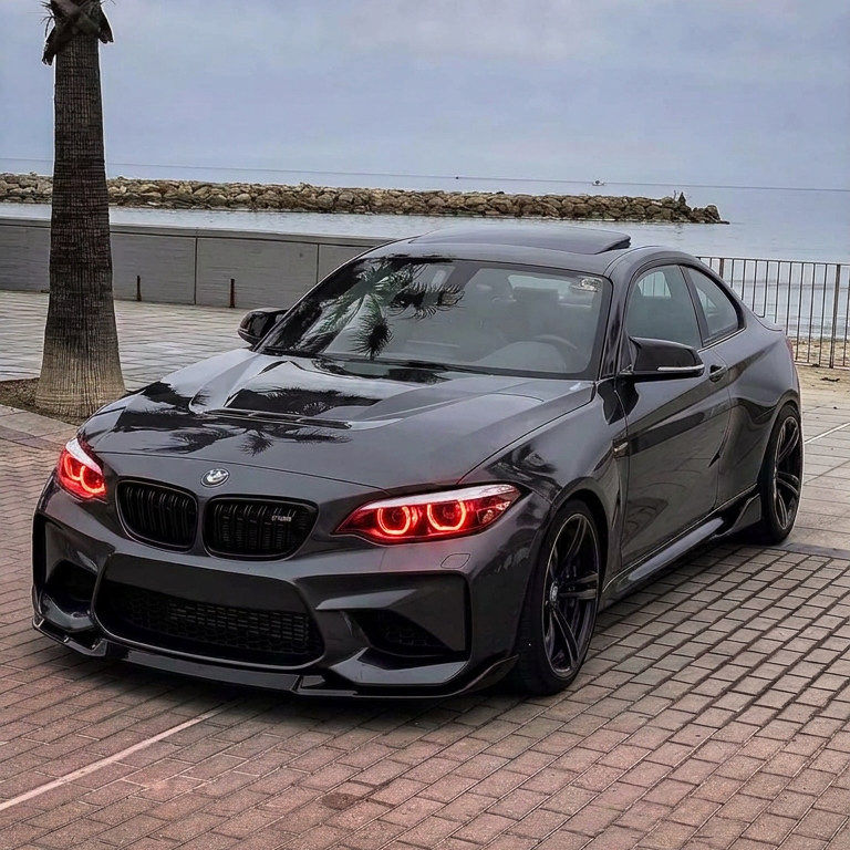 Angel Eyes pour BMW M2, Série 2 F87, F22, F23 (2014-2018) – Phares Xénon - pré LCI